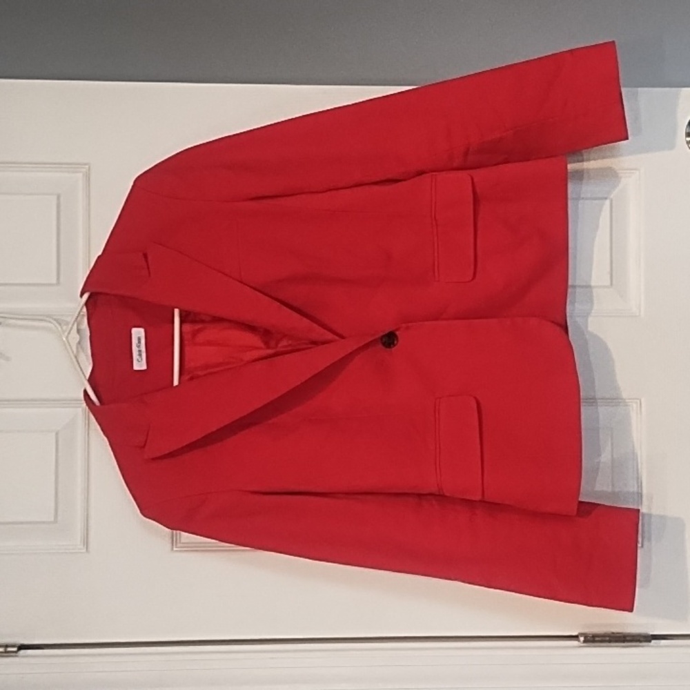Calvin Klein Vibrant Red Blazer
